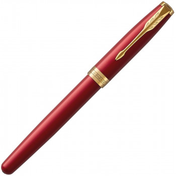 Ручка перьевая Parker Sonnet Core F539, Lacquer Red GT (Перо F)